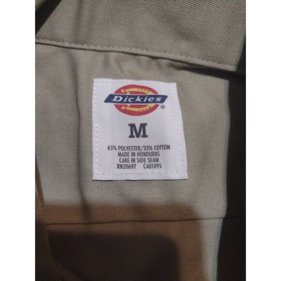 New Dickies Men's 1574 Short Sleeve Casual Button Up Work Shirt Medium M Brown - Picture 6 of 9